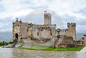 Medieval castle of Javier in Navarra. Spain photo