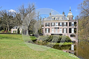 Castle Zypendaal 18th century country estate located on a pond, Arnhem, Netherlands