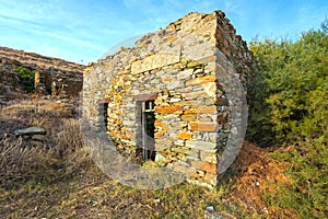 Castled stone house