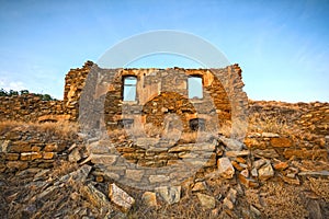 Castled stone house