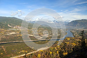Castlegar with Columbia River