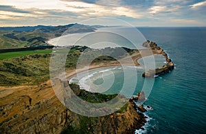 Castlepoint from a helicopter