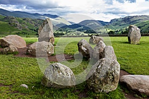 Castlerigg Stone Circle, near Keswick, Cumbria, England.