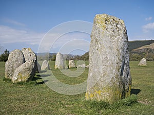 The Castlerigg Stone Circle near Keswick, Cumbria, UK