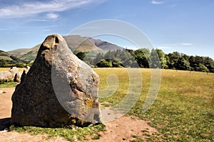 A Castlerigg Stone and mountain near Keswick