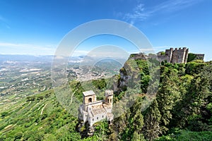 Castles in Erice, Italy photo