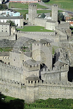 Castles of Montebello and Castelgrande at Bellinzona photo