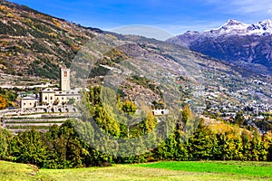 Castles of Valle d`Aosta. Castello Reale di Sarre, Italy