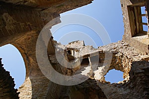 Castleton, Sherborne, Dorset: Sherborne Old Castle, detail of the gatehouse