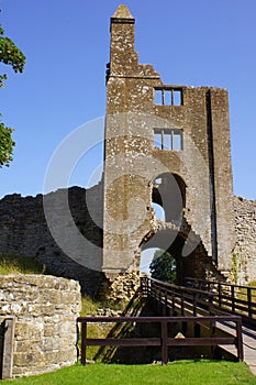 Castleton, Sherborne, Dorset: Sherborne Old Castle, exterior of the gatehouse