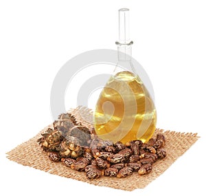 Castor oil with beans