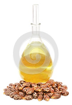 Castor oil with beans photo