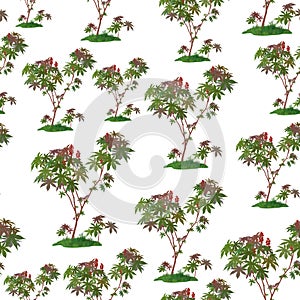 Castor Plant Seamless