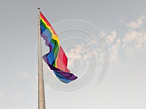 Castro District Rainbow Colored Flag, San Francisco, California