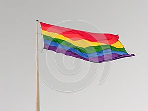 Castro District Rainbow Colored Flag, San Francisco, California