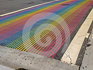 Rainbow Intersection, Castro District, San Francisco, California