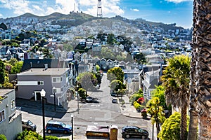 Castro district view from Liberty Street, San Francisco, California