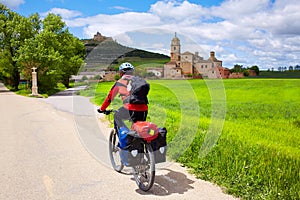 Castrojeriz biker on the way of Saint James