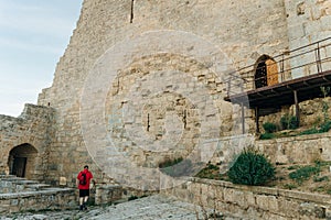 Castrojeriz Castle in Burgos, Spain - nov, 2021