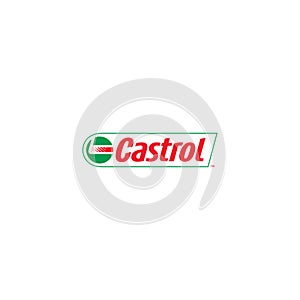 Castrol logo editorial illustrative on white background