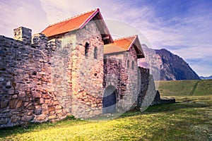 Castrum Arutela, Romania - Ancient roman ruins of Dacia Inferior province photo