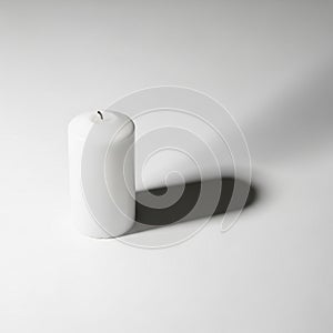 Casts a distinct shadow to the right, suggesting a light source from the