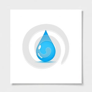 It casts a faint shadow on the background, enhancing the perception of depth