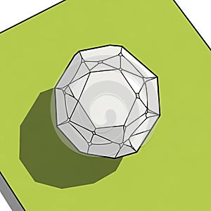 Casts a shadow on the surface enhancing its three dimensional