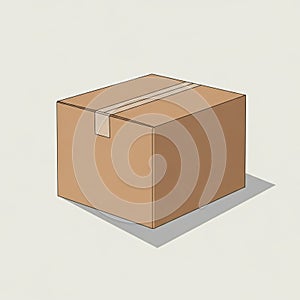 It casts a shadow to the right, suggesting a light source from the left