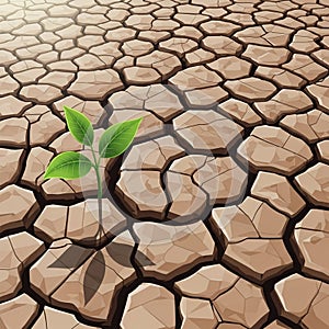 Casts shadows on the surface enhancing the texture of the cracked