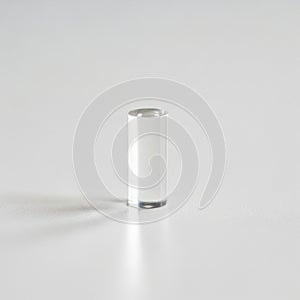 Casts a soft shadow to the left indicating a light source from