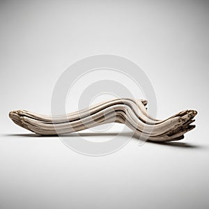 Casts a subtle shadow, emphasizing its three-dimensional structure