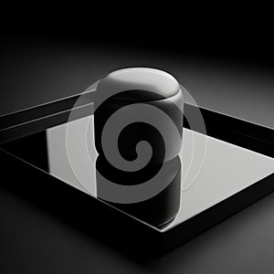 Casts subtle shadows, enhancing the object's contours and the surface