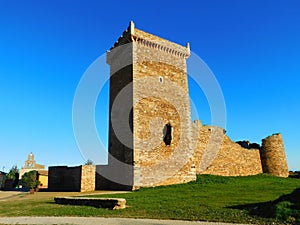 casttle of Villanueva of Jamuz, León, Zamora, Spain