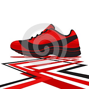 Casual Basketball Shoe Vector and Icon