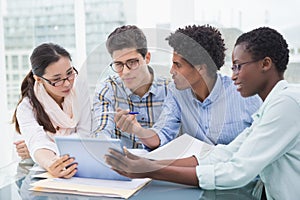 Casual business team having a meeting