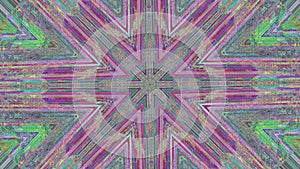 Casual geometrical sci-fi psychedelic shimmering pattern background.