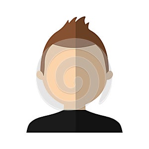 casual man formal face icon