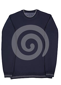 Casual men`s sweater on a white background