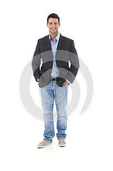 Casual portrait of young businessman photo