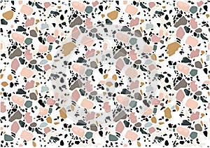 Beautiful seamless terrazzo like vector tile photo