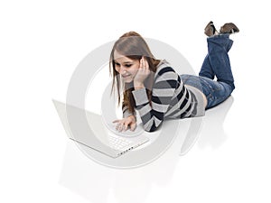 Casual Woman - Laptop