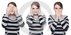 Casual woman - no evil