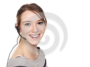 Casual woman - receptionist