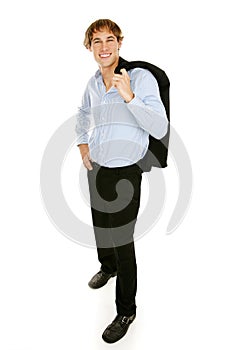 Casual Young Businessman - Full Body