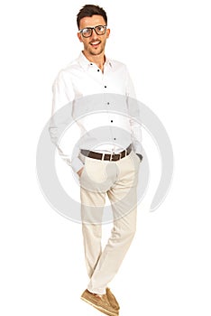 Casual young executive man