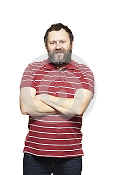 Casually dressed man smiling