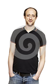 Casually dressed man smiling