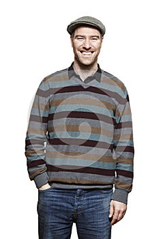 Casually dressed man smiling