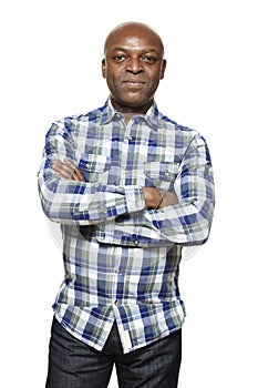 Casually dressed man smiling